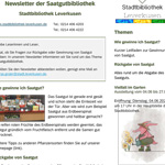 Link zum Newsletter der Saatgutbibliothek